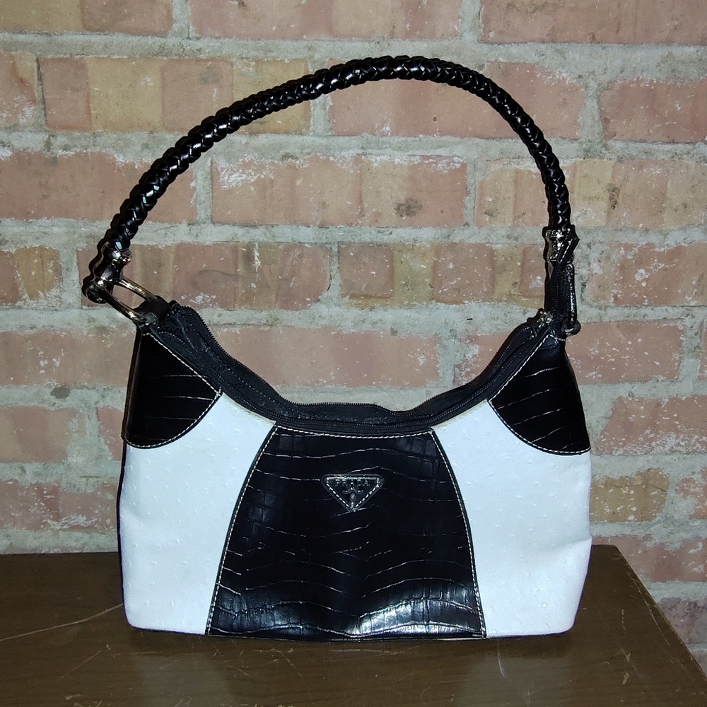 Small Black and White Handbag Purse